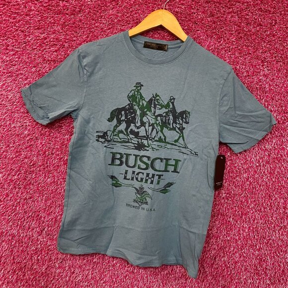 Junk Food Clothing Busch Light Vintage-Style T-Shirt Small - Picture 3 of 4